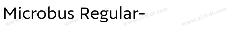 Microbus Regular字体转换